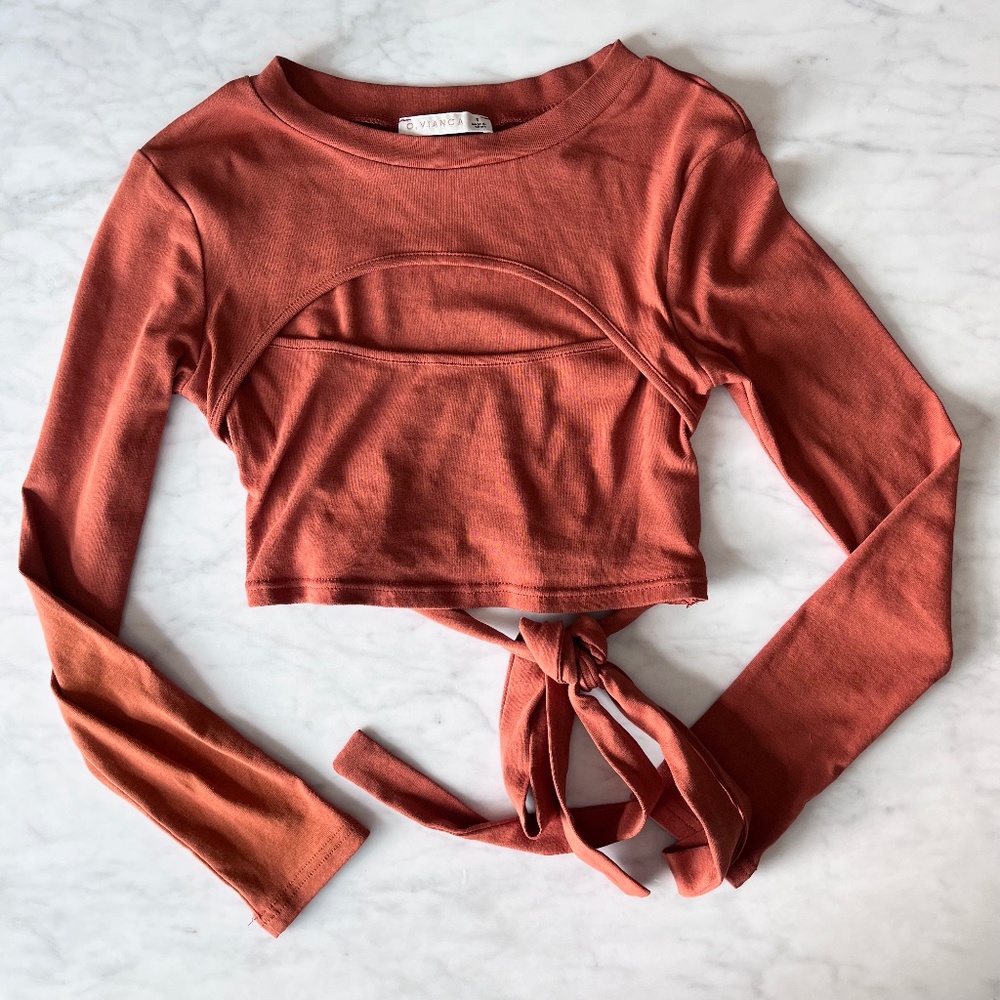 O. Vianca Boutique Long Sleeve Top - Size S